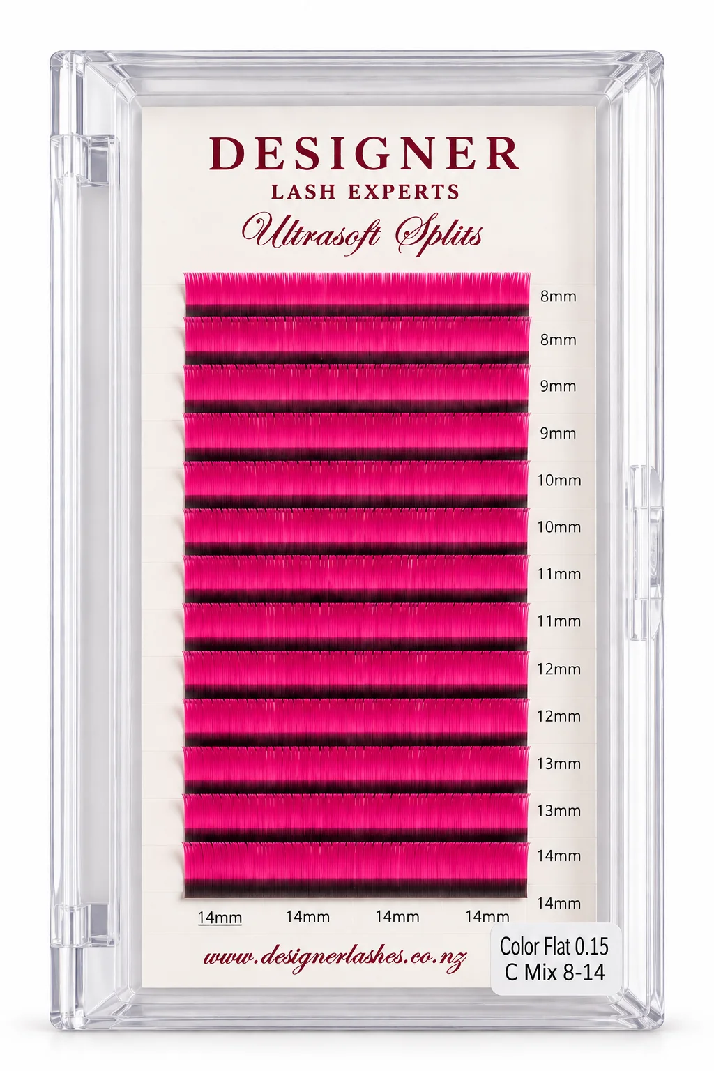 Fuchsia Flat Lashes